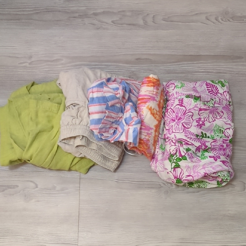 Linen Blend Pieces For Crafts Upcycle Linen Rayon Blend